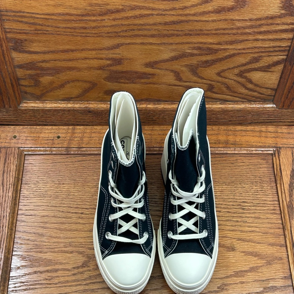 Converse Chuck 70 De Luxe Heel Hi Black Egret Heels - Picture 4 of 7